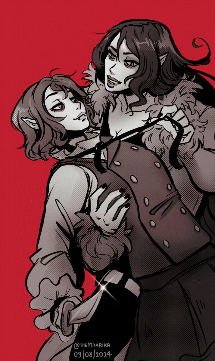 「sketch of my vampire OCs 」|Maarika ✨のイラスト