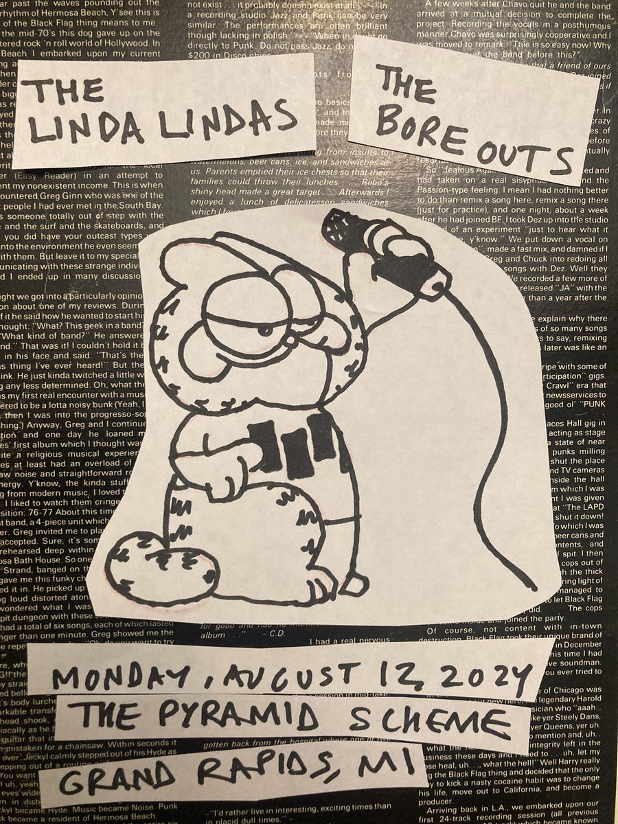 Tonight! Boreouts play with <a href="/thelindalindas/">The Linda Lindas</a> !