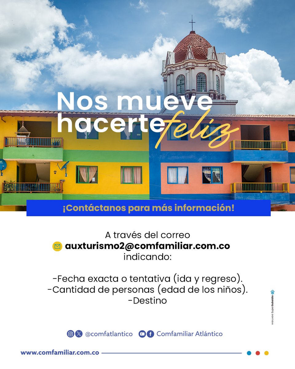 ¡Descubre el encanto de Medellín! 🌆✨ Explora la vibrante ciudad de la eterna primavera, con sus impresionantes vistas desde el metrocable, el colorido de la Comuna 13 y la serenidad del Jardín Botánico. En Comfamiliar Atlántico, disfruta de un plan turístico completo.