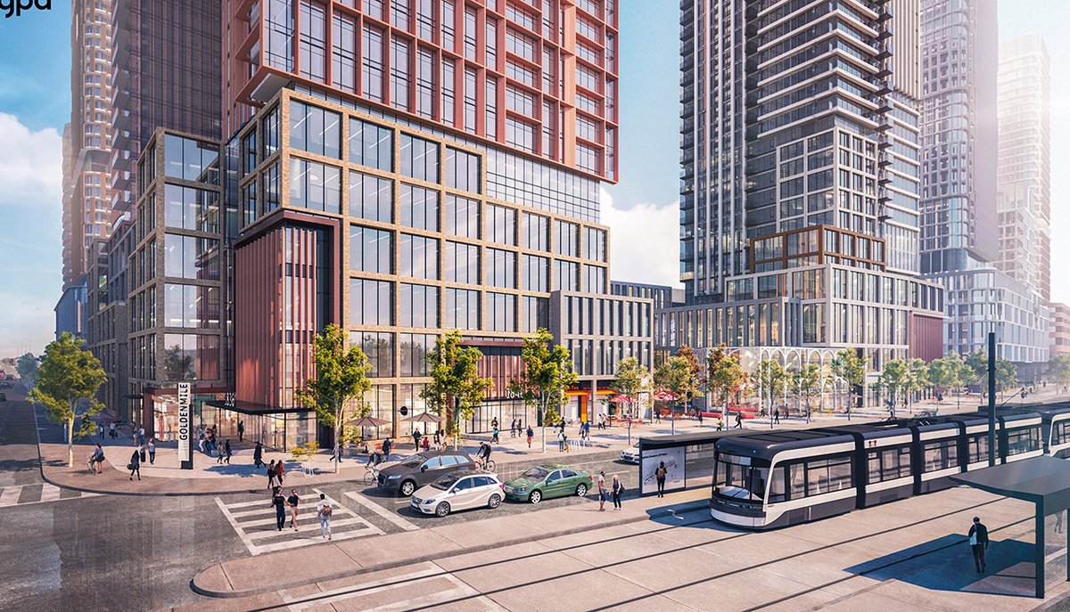 Urban_Toronto's tweet image. Today's #FeatureProject is @TheDanielsCorp's Golden Mile Shopping Centre Redevelopment. A massive new mixed-use community set to transform an aging #Toronto shopping centre. #development #urbanplanning urbantoronto.ca/database/proje…