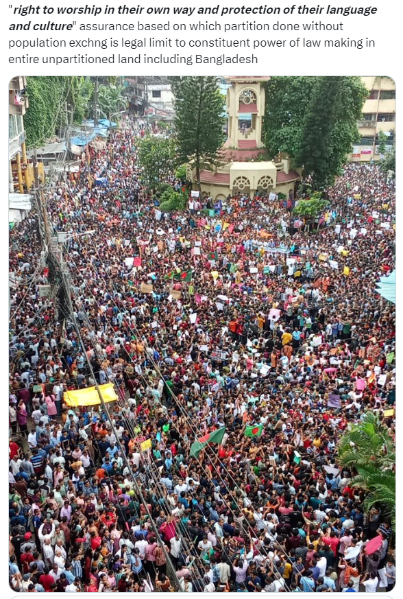 csranga's tweet photo. Art 2A. ...State shall ensure
equal status & equal right in the practice of the Hindu, Buddhist, Christian and other religions...
In other words State cannot take away right to worship in their own way and protection of their language and culture  legal limit to constituent power