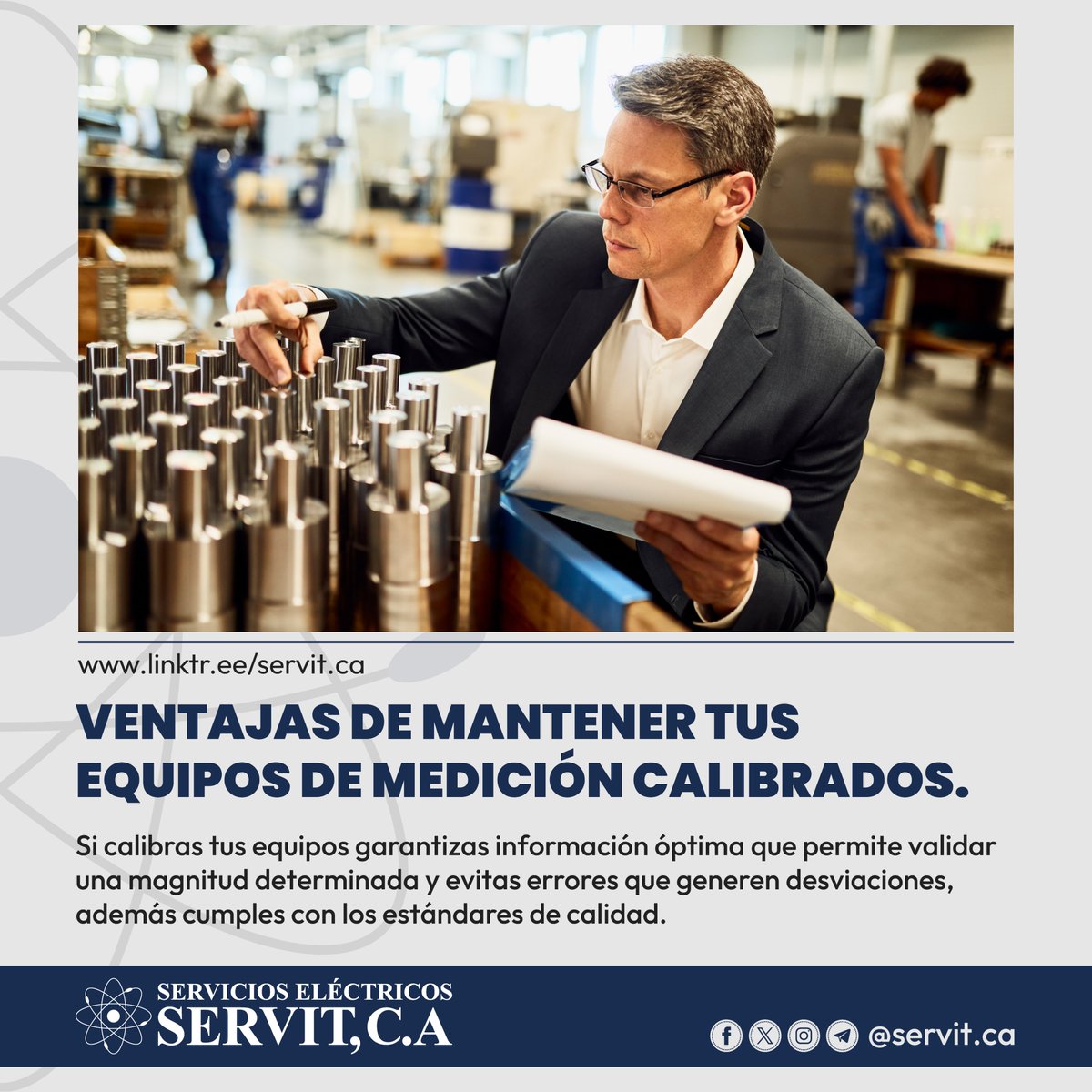 servit_ca's tweet image. ❓¿Tu equipo ha estado expuesto a gran contaminación, daño físico o es usado en servicios en sitio (fuera de la empresa)?

❓¿Tu equipo cambia frecuentemente de lugar? Y, ¿Te has asegurado de que estos nuevos lugares cumplen con las condiciones ... instagram.com/p/C-k4g1quNXL/…