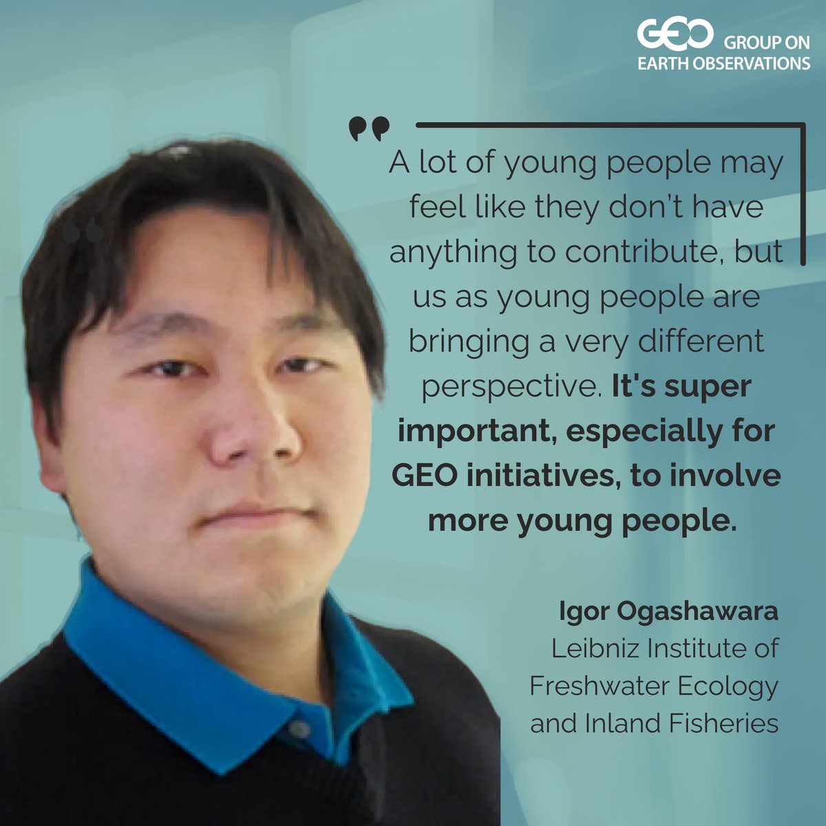 Every perspective matters. 💯

<a href="/igoroga/">Igor Ogashawara</a> has played a key role in establishing an Early Career Society within <a href="/geoaquawatch/">GEOAQUAWATCH</a>.

#YouthDay
