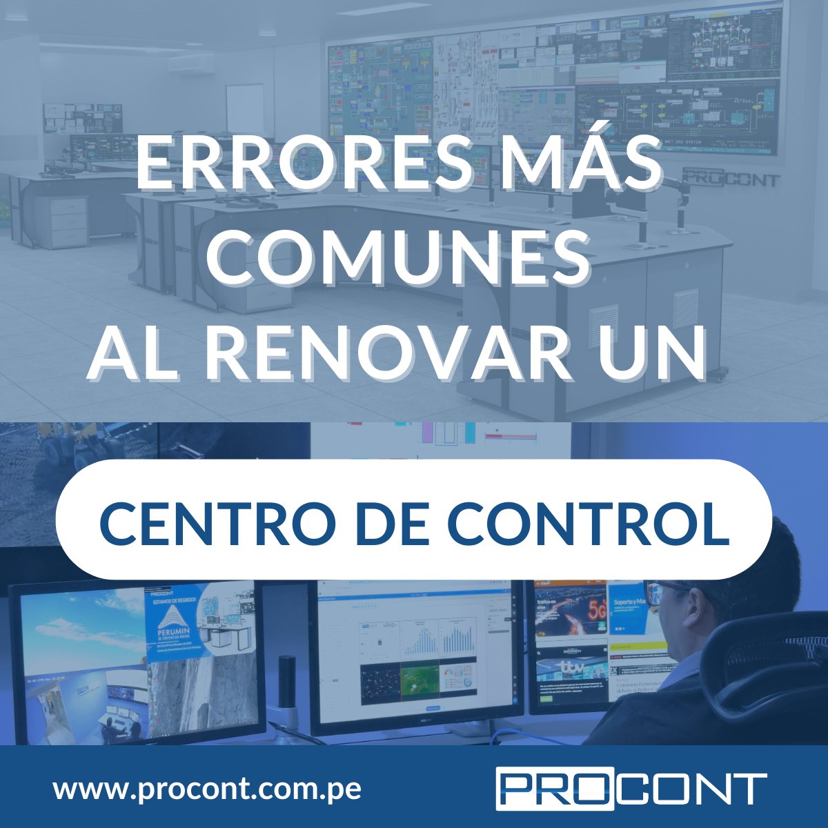 Procont_sac's tweet image. Renovar un centro de control es un proyecto crítico que requiere atención a numerosos detalles para evitar problemas que puedan afectar la operatividad. 
Aquí algunos errores comunes que deberías evitar: acortar.link/IhP2zL

#SalaDeControl #centrodecontrol #CentroDeMonitoreo