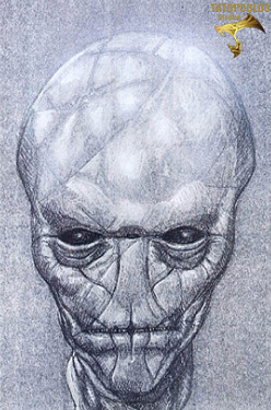 Back to work today. Does this remind you of Skull Face? It’s concept art from ‘Stargate’. My next video will explore the connections between the film and Kojima’s oeuvre in greater detail