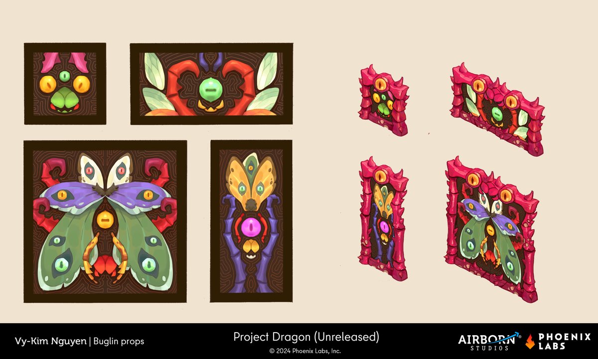 Buglins explorations for #projectdragon ! Buglin by Nicholas Kole and eggs by Inès Marsal ✨