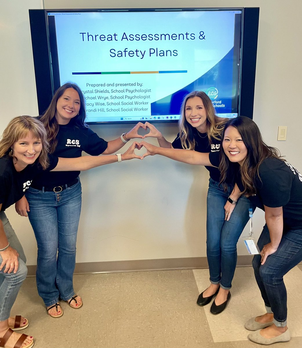 RCS_SSW's tweet photo. School Social Workers have had a great start to the school year collaborating with their school teams. We love working with you ALL! Thank you for making us feel like part of your school family! https://t.co/HfMJZxCg4r