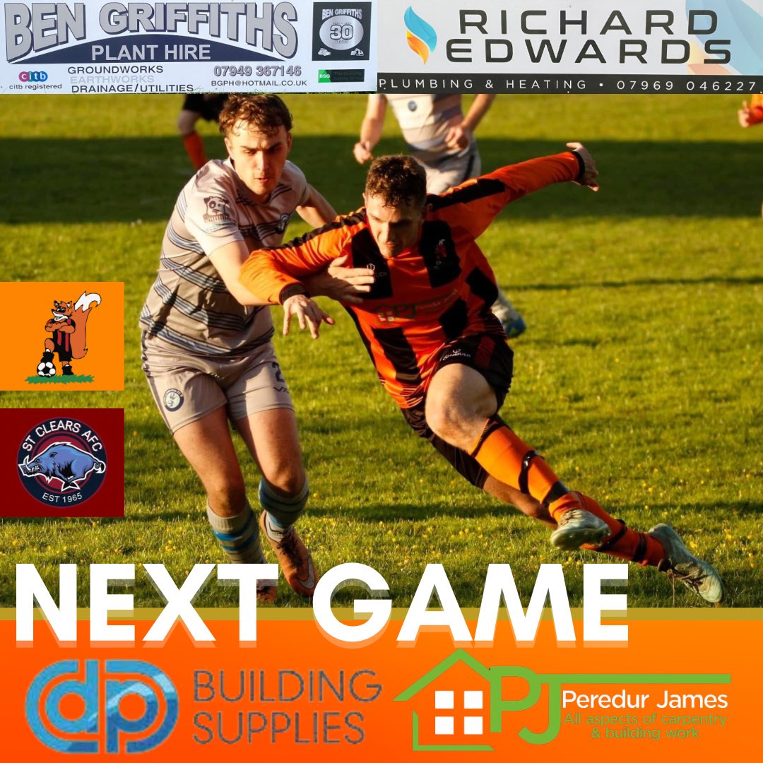 Both teams in action this week🤩🦊

Firsts at home to Crymych in the league Tuesday night - KO 6:30

Seconds at home to St. Clears for a friendly Thursday night - KO 6:30

Come down to support the boys🦊🥲

#UppaBoidy