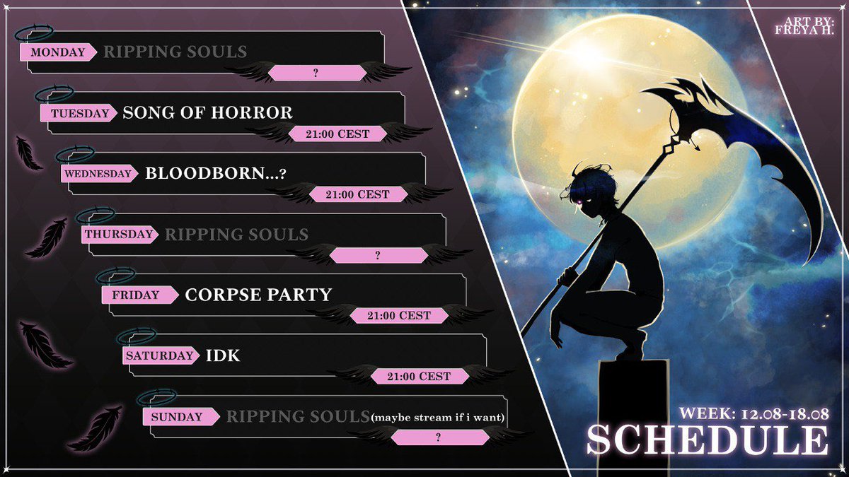 Is it me or the time passes so fast?

Art:<a href="/Freya861/">Reflect Reverie</a> 
#vtuber