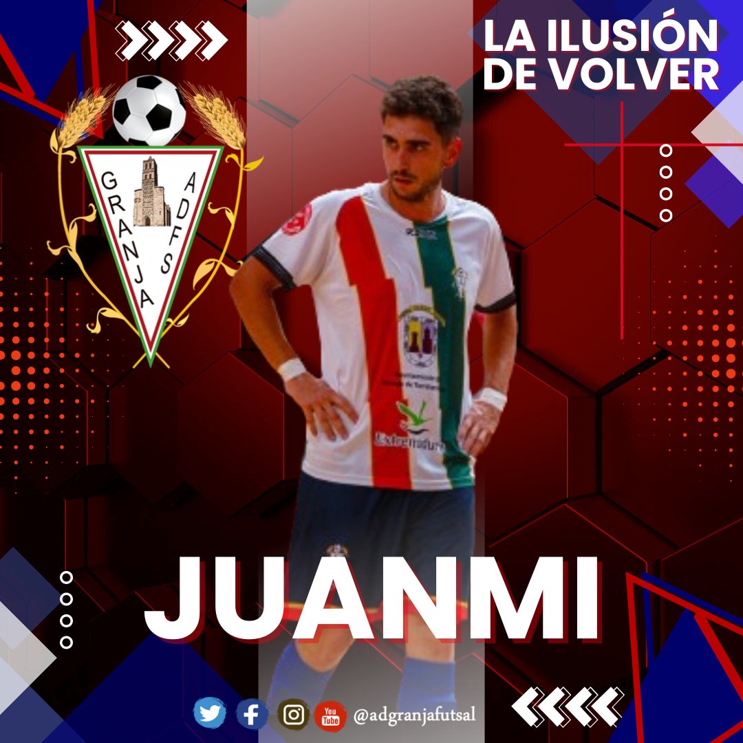 🔵Renovación🔴
👉JUANMI @juanmivm8
👉Ala-Cierre
👉10ª Temporada
👉La magia, la calidad y de los que marcan los tiempos y el compás de los partidos. Otro de los de toda la vida y que tantas alegrías nos ha dado sigue con nosotros.
#LaIlusiónDeVolver #GranjaFutsal