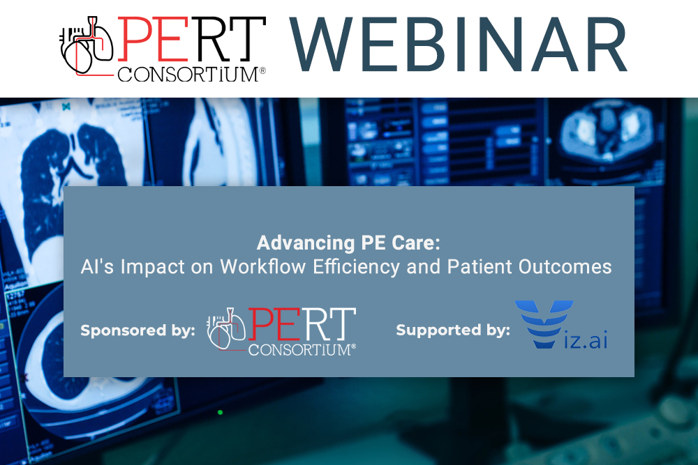WEBINAR ALERT: "Advancing PE Care: AI's Impact on Workflow Efficiency and Patient Outcomes" is TOMORROW, August 13 at 7:00 PM. 

Learn how AI is revolutionizing PE treatment and improving patient care. Register now: bit.ly/4d3KigN

@patrickmuckMD
<a href="/DaniaDaye/">Dania Daye, MD PhD</a>
<a href="/viz_ai/">Viz.ai</a>