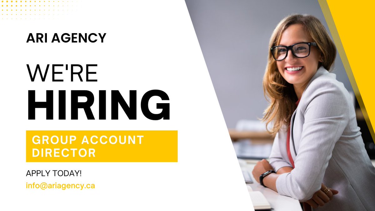 Ari Agency is working with a growing Marketing Agency to look for their next Group Account Director! Our client has partnered with some of North America's top brands and startups.  

To learn more and to apply: 
linkedin.com/jobs/view/3999…