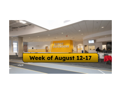 dordtreccenter's tweet photo. Busy week in the Rec Center as more and more teams/students get back on to campus. Monday morning the Football team is hosting their Welcoming Lunch in the Rec Center. The courts will be closed for this event. https://t.co/JN8JlAVpi4