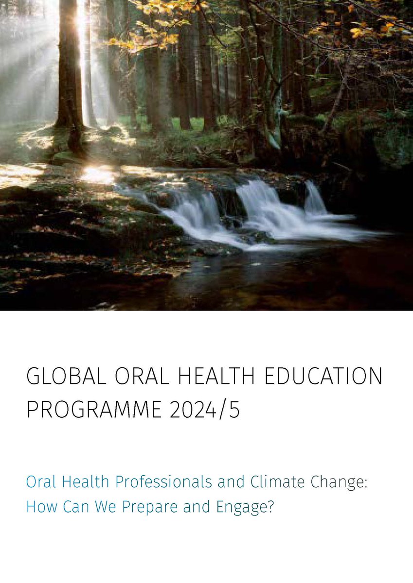 Rolling out 2024/5 Global Oral Health Education Programme &gt; 25 dental schools around world leading into GOH event during COP 30 Climate Conference #sustainableoralhealth <a href="/benoit_varenne/">Benoit Varenne</a> <a href="/PennDentalMed/">Penn Dental Medicine</a> <a href="/ADEEorg/">ADEE.org</a> <a href="/adeaweb/">ADEA</a> <a href="/edsaweb/">EDSA | European Dental Students' Association</a> <a href="/EUOralHealth/">Oral Health Platform</a> message me if you would like info