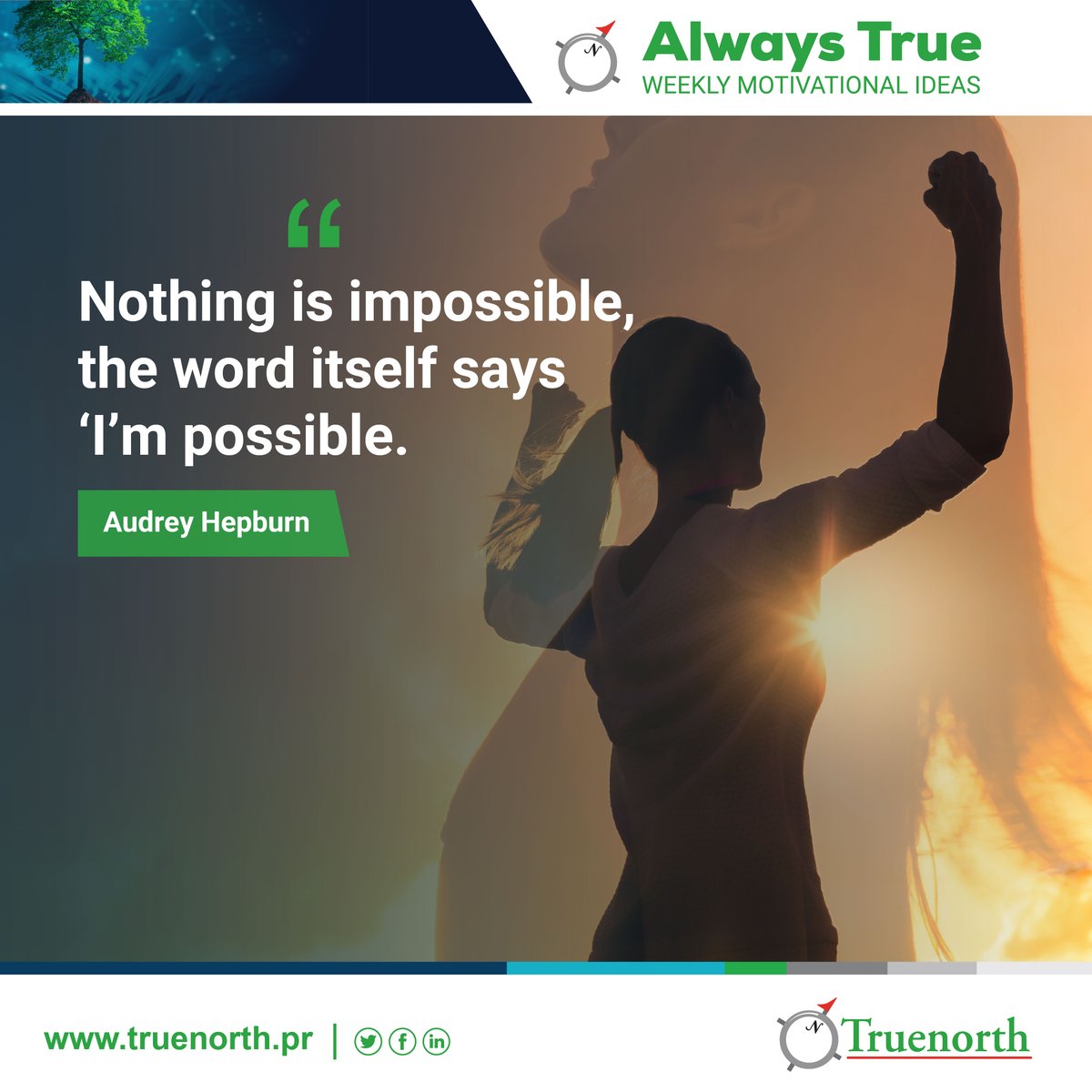 Remember, everything you focus on expands.  Focus on your success and to be a positive influence for those around you. Our weekly motivational ideas! Don't forget to share this message with someone else for their benefit.

#truenorthpr​
#motivation​
#dailyquotes​
#selfcare
#p ...