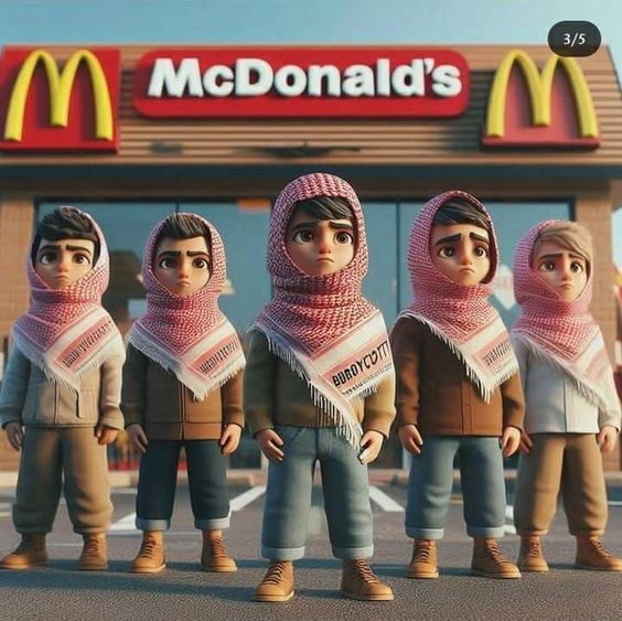 We boycott McDonald's.  
Do you join us?