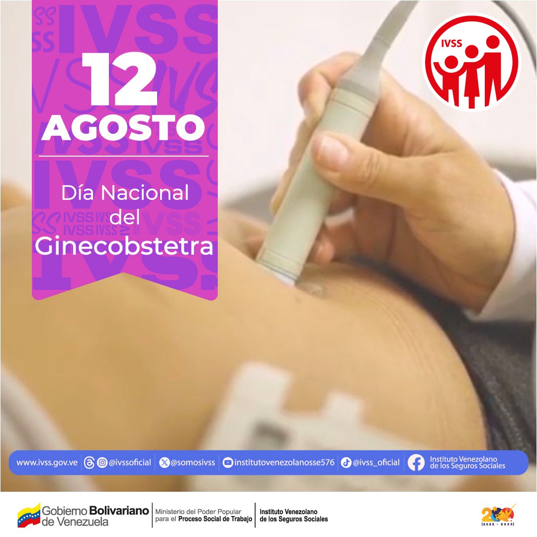 OACARORAIVSS's tweet photo. #12Agos|
El 12 de agosto se celebra el Día Nacional del Ginecobstreta que desempeñan labores de atención integral a la mujer embarazada, realizando un seguimiento durante la gestación, el parto y puerperio.
#LoDijoNicolasMaduro
 #oacarora
#ivss
@nicolasmaduro
@magalygutierrezvina https://t.co/F16jbEEXk2