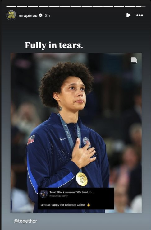 Check out Rapinoe's IG feed
She used my tweet 😭😭😳😳
Well, good morning!