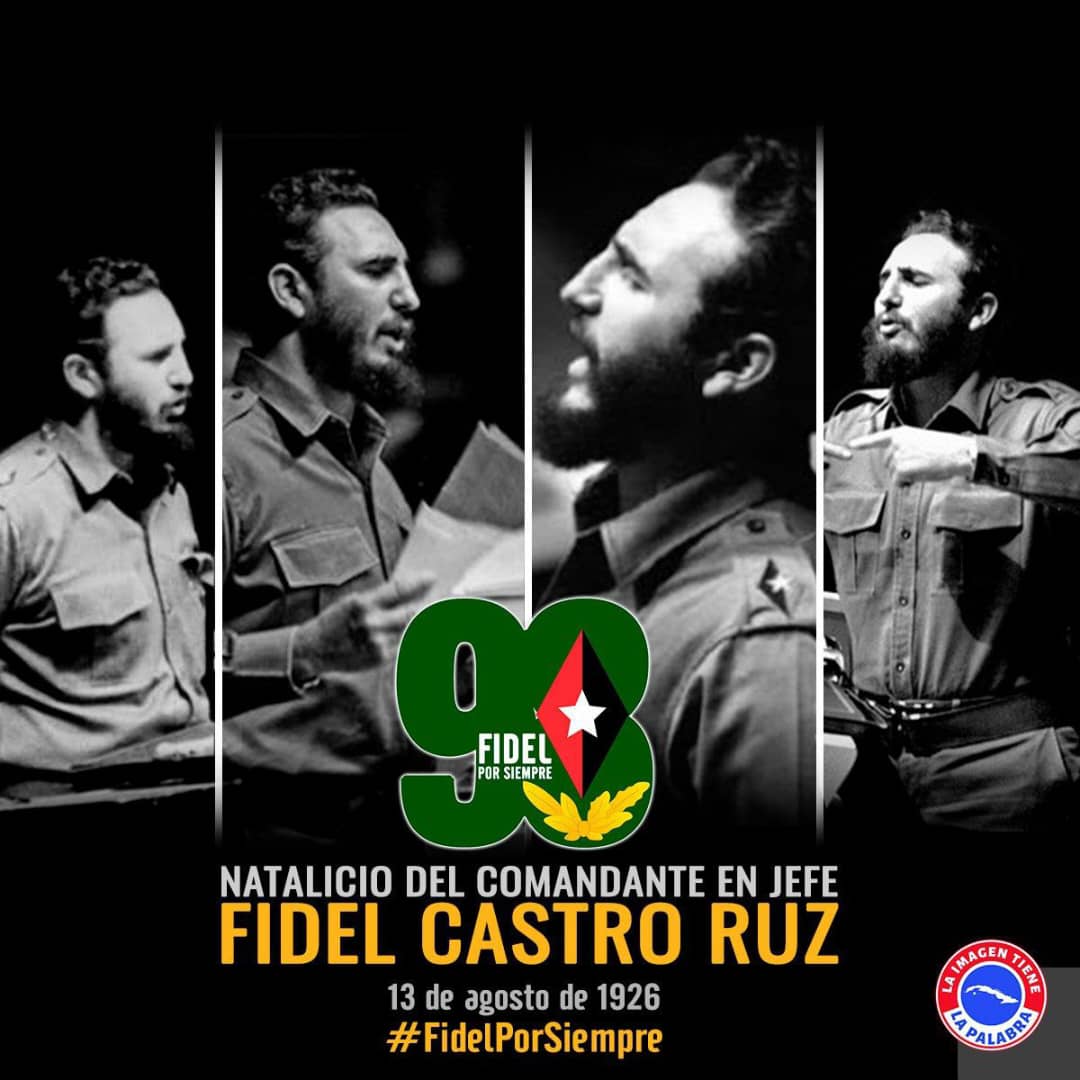 #CubaPorLaVida
#CubaCoopera
Aniversario de nuestro líder histórico Fidel Castro Ruz