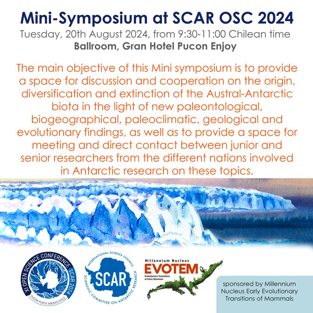 Mauricio Alvarez 🎨🌿Science Illustrator (@arbalbel) on Twitter photo SCAR Open Science Conference and Delegates Meeting in August 2024 will be held for the first time in Chile in the cities of Pucón and Punta Arenas. Mini-Symposium !! <a href="/mleppe/">𝑫𝒓. 𝑴𝒂𝒓𝒄𝒆𝒍𝒐 𝑳𝒆𝒑𝒑𝒆</a>
<a href="/SCAR_Tweets/">Scientific Committee on Antarctic Research (SCAR)</a>
<a href="/scarchile2024/">SCAR CHILE 2024</a>
<a href="/PAIS_SCAR/">SCAR_PAIS</a>
<a href="/AntICON_SCAR/">Ant-ICON</a>
<a href="/SCAR_OSC/">SCAR OSC 2016</a>
#SCAR2024 #Antarctica SCAR Open Science Conference and Delegates Meeting in August 2024 will be held for the first time in Chile in the cities of Pucón and Punta Arenas. Mini-Symposium !! <a href="/mleppe/">𝑫𝒓. 𝑴𝒂𝒓𝒄𝒆𝒍𝒐 𝑳𝒆𝒑𝒑𝒆</a>
<a href="/SCAR_Tweets/">Scientific Committee on Antarctic Research (SCAR)</a>
<a href="/scarchile2024/">SCAR CHILE 2024</a>
<a href="/PAIS_SCAR/">SCAR_PAIS</a>
<a href="/AntICON_SCAR/">Ant-ICON</a>
<a href="/SCAR_OSC/">SCAR OSC 2016</a>
#SCAR2024 #Antarctica