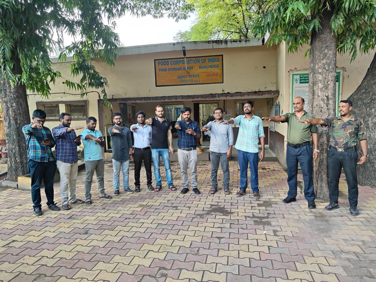 Pledge on "Nasha Mukti Bharat Abhiyan" conducted at FSD Mancherial on 12.08.2024.