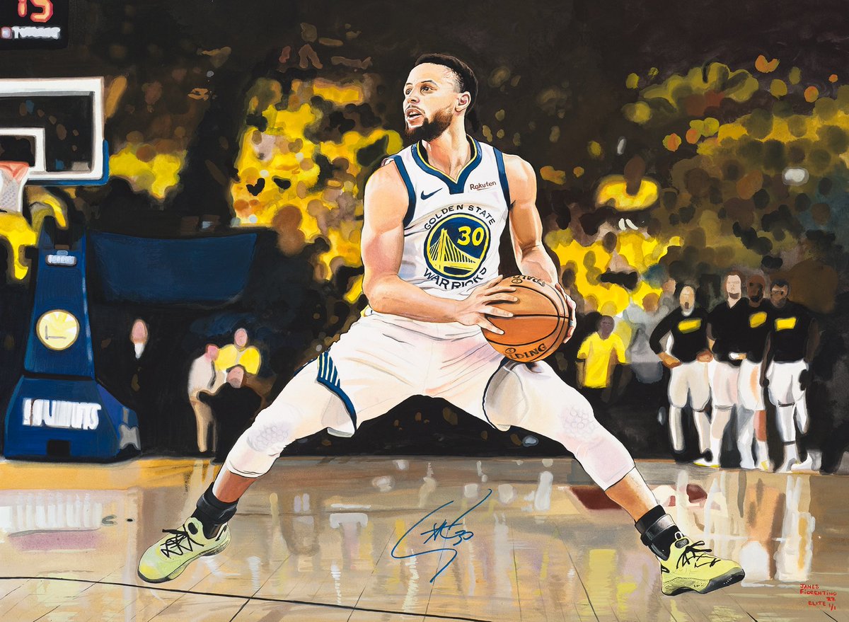 Coming off Steph Curry’s amazing performance in the gold medal game this weekend, I’m sharing this original 22 x 30 ELITE watercolor signed by Curry (rare piece….available)

See jamesfiorentinoelite.com/fiorentino-eli…

#stephencurry #nba #basketball  #stephcurry #goldenstatewarriors