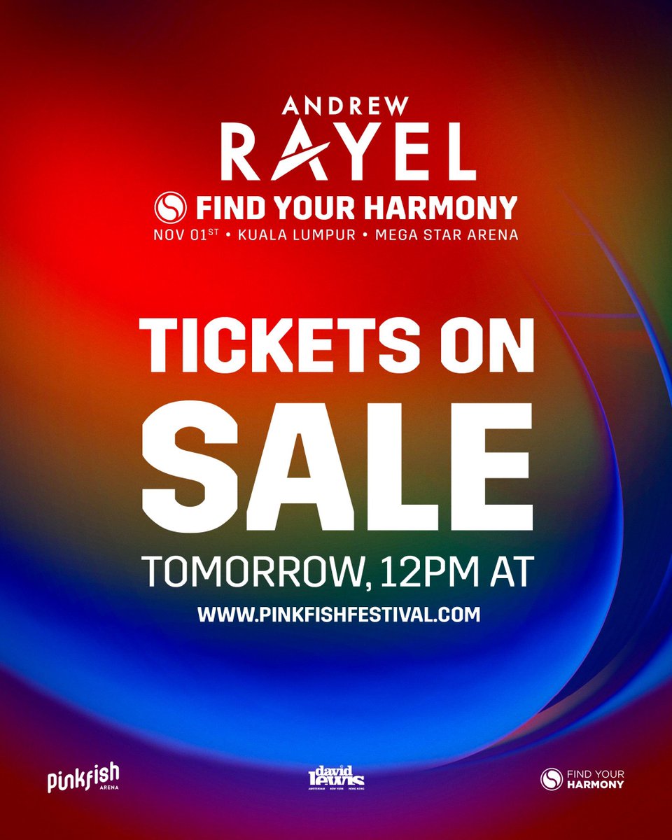 Semua dijemput hadir ke majlis keramaian Mencari Harmoni Awak di Mega Star arena 1 November hari Jumaat nanti

Tiket esok mula dijual di pinkfishfestival.com

Jangan lupa!!