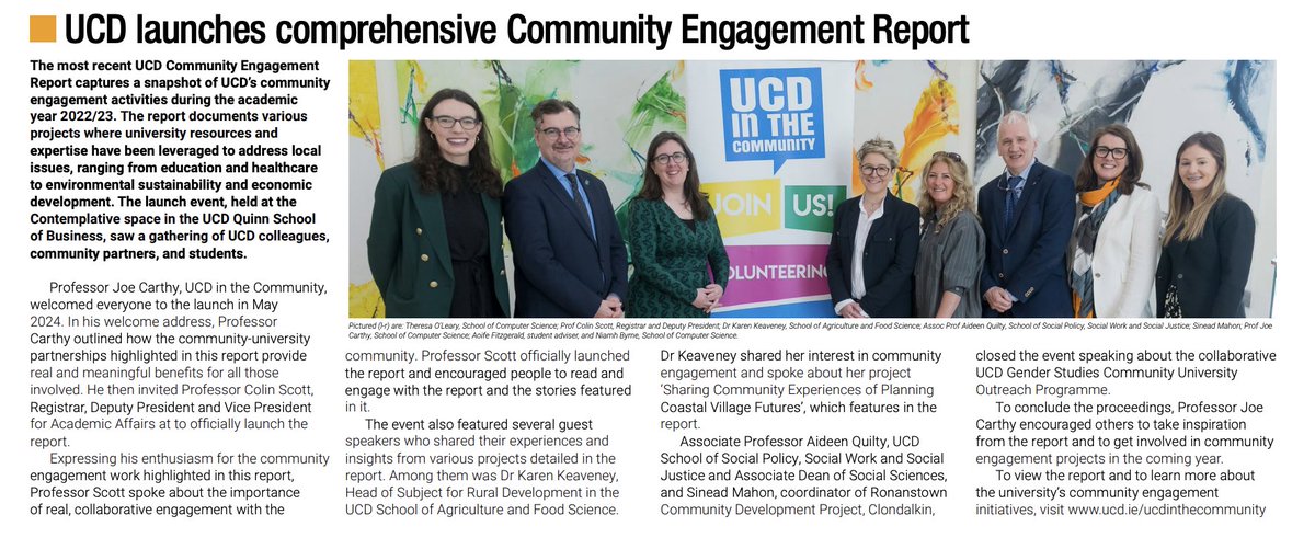 Lots of mention and great pieces from our School of <a href="/ucdagfood/">UCD School Ag & Food</a> in the Spring Summer Edition of UCD Today 💐☀️ 
A tiny snippet of some of the brilliant work being done by the team in the School. 🌟
Checkout the full Issue at: shorturl.at/BtNFE