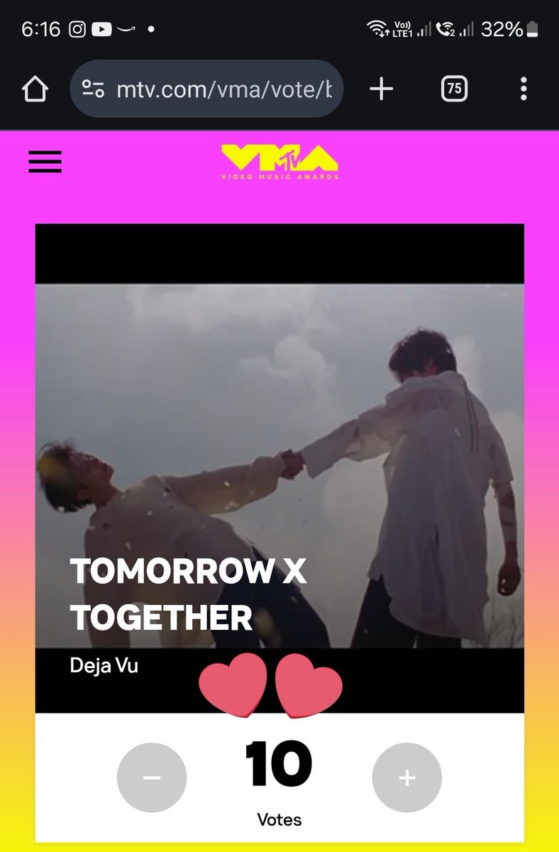 btxtluvr97's tweet photo. Tag 3 other moas and ask them to drop their VMA vote screenshots^^
Let's motivate each other to vote and secure the win 🏆

Tagging 🤗 @senithi58017
@txtwerse @_swar02_

#VMAchallenge
#VMAchiDejaVu https://t.co/G0JMGWFEeO