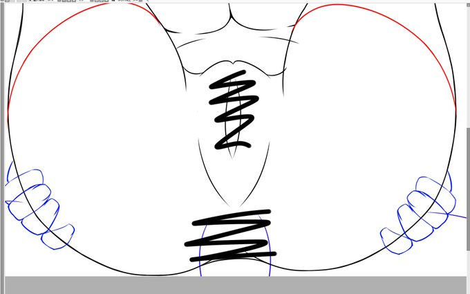 作業後半も結局おケツを描いていたのねん🍑〆(*'∀`*)ゞ 