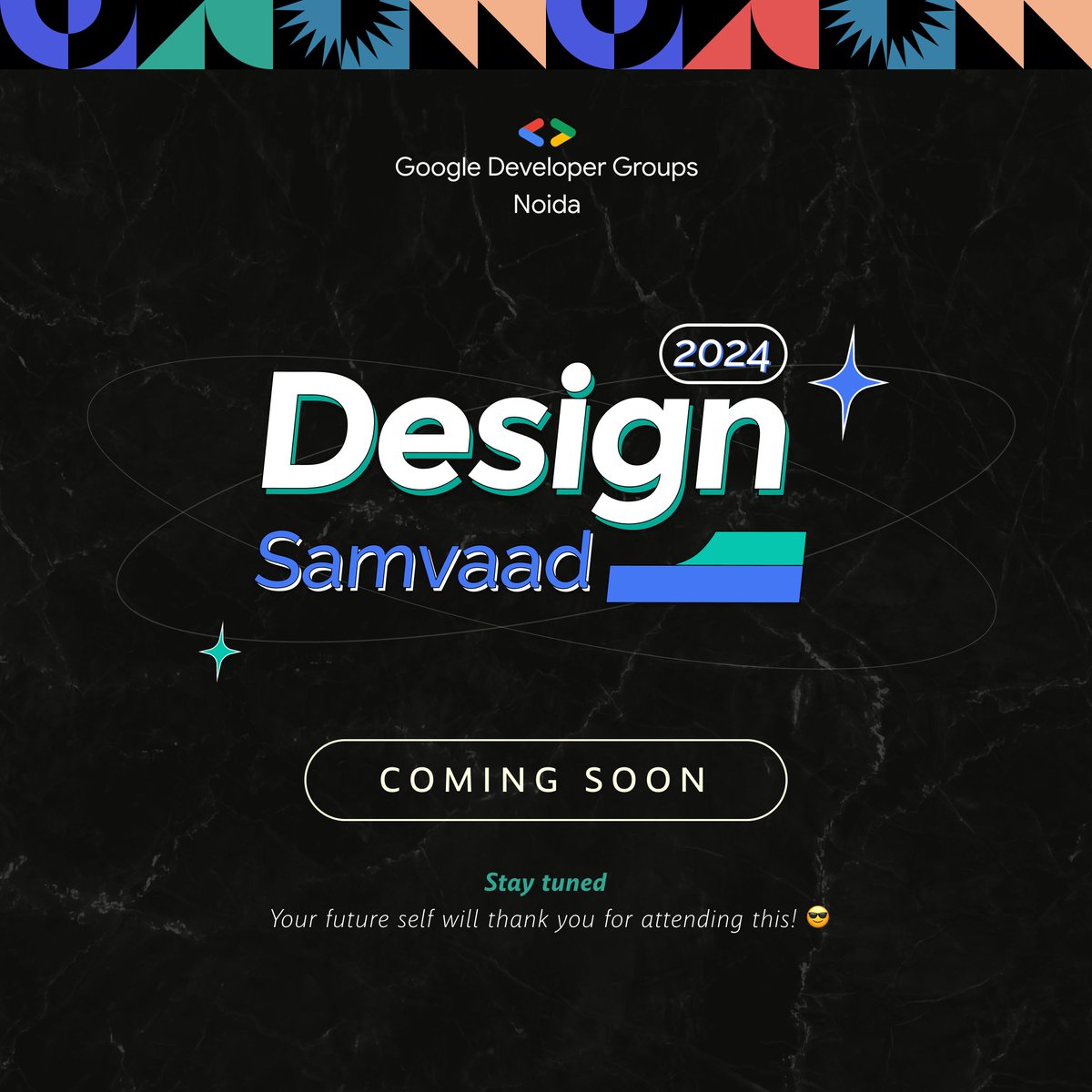 gdg_noida's tweet image. When you’re eagerly waiting for that pizza delivery, but it’s still in the ‘Coming Soon’ phase. 🍕🚀

🔜 Hold on to your seats, because Design Samvaad 2.0 is just around the corner! 🌟

Imagine a space where creativity knows no bounds, where designers, thinkers
#DesignSamvaad