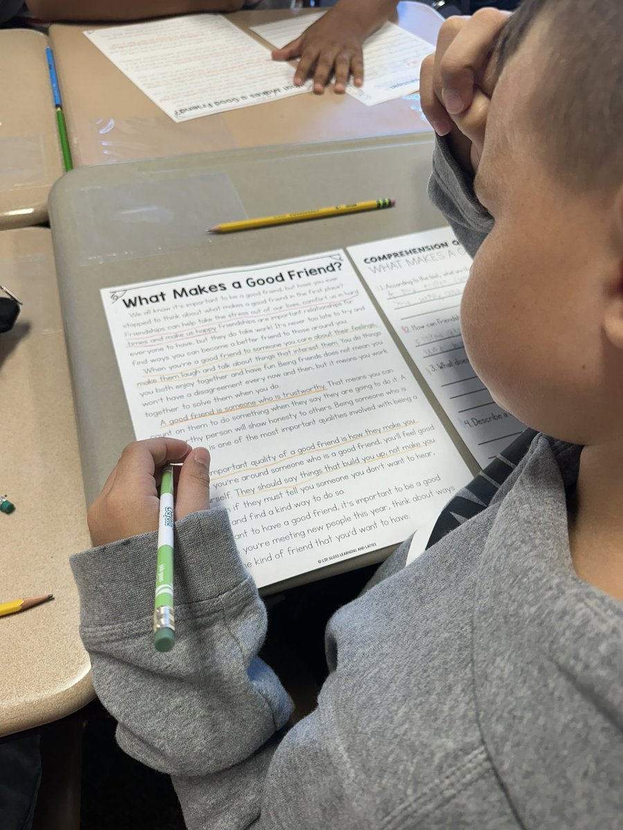 Starting the day with “What makes a good friend.” #BeRAMS