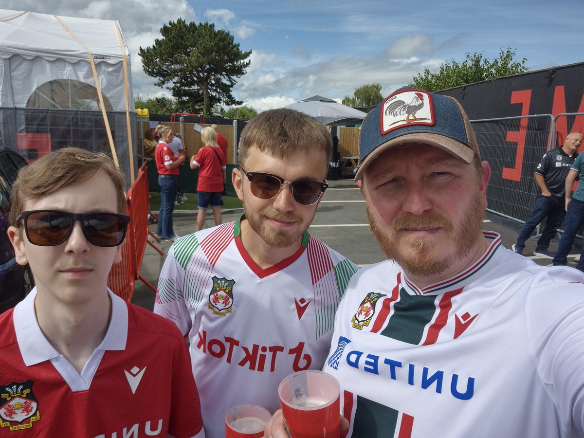 DannyEvs1's tweet photo. My 16 yr old son Harvey at @TurfWxm on Saturday..right now he's in @AlderHey having open heart surgery..all he's been bothered is how many @Wrexham_AFC matches he's going to miss..if anyone could send some get well messages that would be amazing @VancityReynolds @RMcElhenney  🙏 https://t.co/q6WKv8haTc