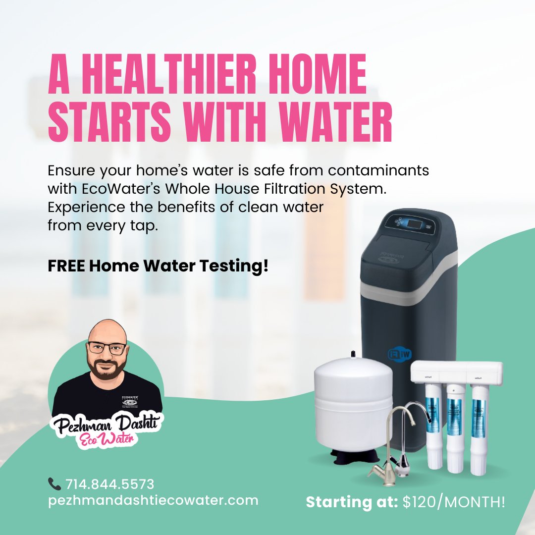 acrylicdoc's tweet image. Transform Your Home’s Water Quality. Book your free test today!
📞 714.844.5573

#EcoWater #WholeHouseFiltration #safewaterforall #cleanwatermatters #HomeImprovement
