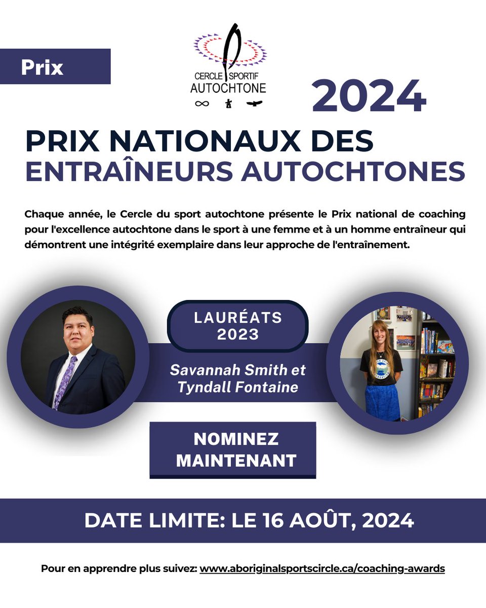 Les soumissions sont dues vendredi! Ne manquez pas votre chance de soumettre une candidature - les candidatures sont acceptées jusqu'au 16 août 2024. 

Lire le communiqué de presse ici: ow.ly/1avL50Spvj1