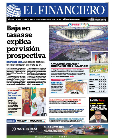 ElFinanciero_Mx's tweet image. ¡#FelizLunes! ☕📰 Hoy #EnPortadaEF destacamos:

📍 Visión prospectiva explica baja en tasas: Victoria Rodríguez
📍Apaga París su llama y entrega estafeta a Los Ángeles
📍El "Plan C" fue por mandato popular: Sheinbaum

Más noticias 👉 bit.ly/3s3Txbr
#EFContigo