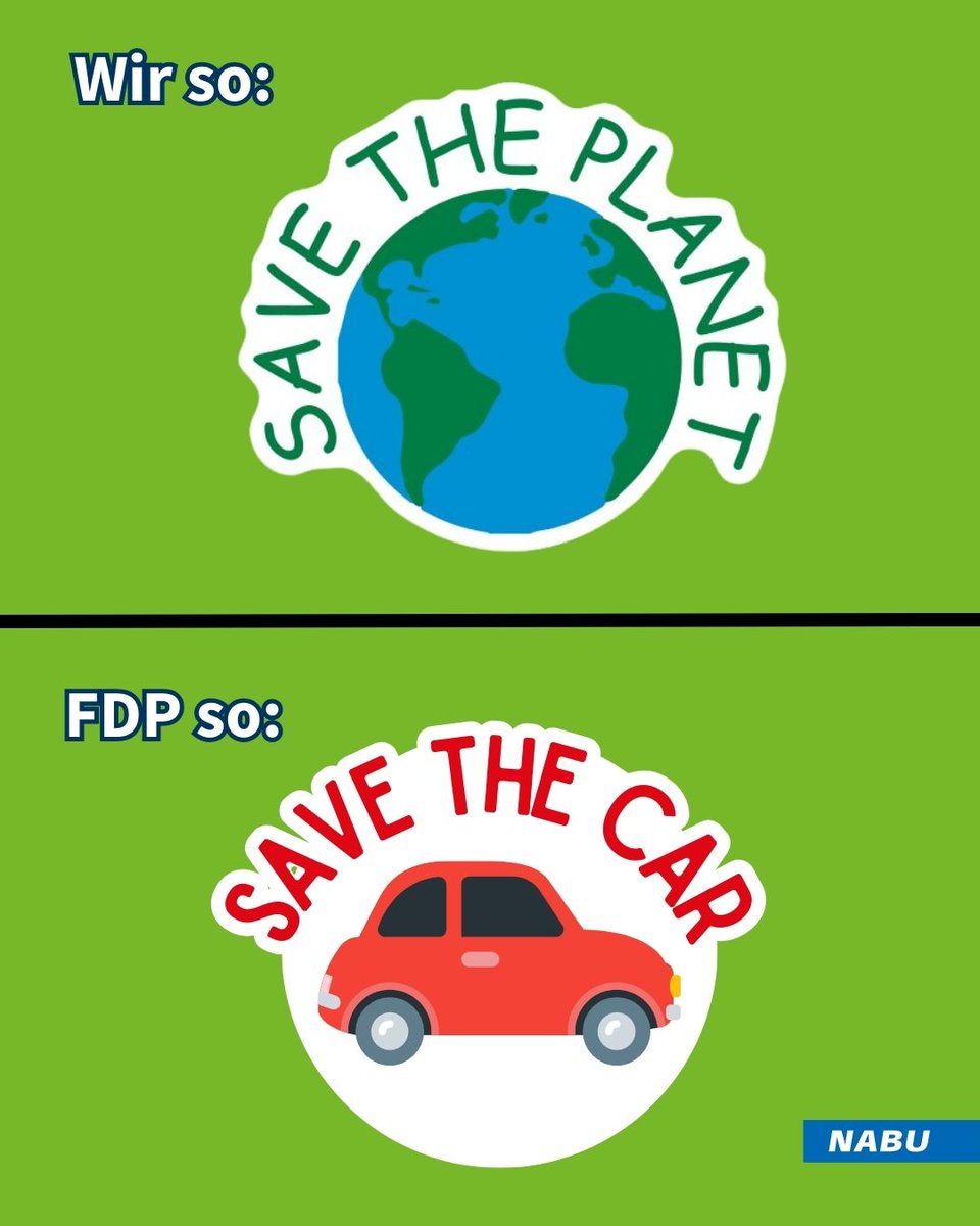 Wir♥️Artenschutz, <a href="/fdp/">FDP</a>. Autos gehören aber nicht zu den bedrohten Arten!💡
Und #flatrateparken sowie Vorfahrt für alles was brummt produziert eh nur Stau und #Co2. #Autoprogramm
Wie wär’s mit Verkehrspolitik, die Klima, grüne Städte und Mobilität für alle fördert? 👀#Paris