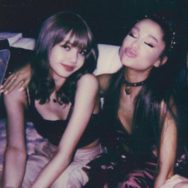 ArianaToday's tweet image. ariana grande and lisa at coachella (2019)