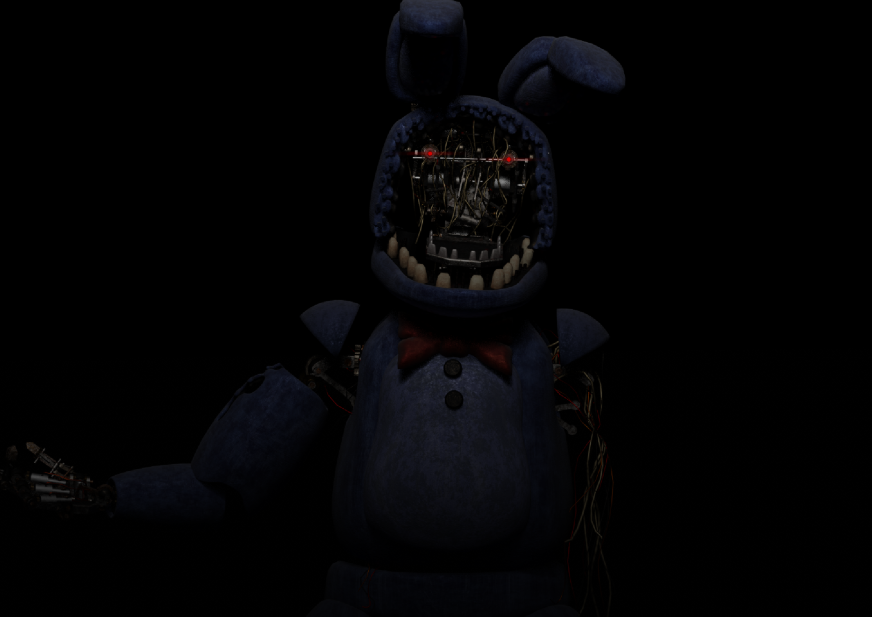 _thepurplebuny_'s tweet photo. Bonnie. My name's Bonnie. And I ain't just one of your standard "machines", thank you.

You wanna know how I'm like this?
Try dying. It worked pretty well for me. https://t.co/4YYVjaAhh2