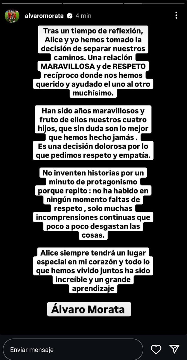 Yurdeq's tweet photo. Álvaro Morata y Alice Campello, hace dos semanas.

Álvaro Morata y Alice Campello, hoy.

El ejemplo de la falsa felicidad y el postureo de las redes sociales. https://t.co/tZdphmYUrH