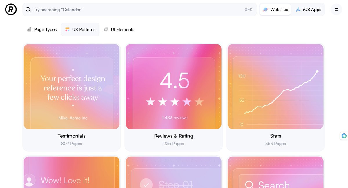 shiba_program's tweet image. 実際のアプリやWebサイトのデザインが8000ページ以上集められた「Refro」

Airbnbなど実在の有名アプリのUIが見れて、画像としてダウンロードすることもできる

マジでこういうサイト増えてるから、個人開発やポートフォリオなどもエンジニアが自分でデザインするハードルが下がってる