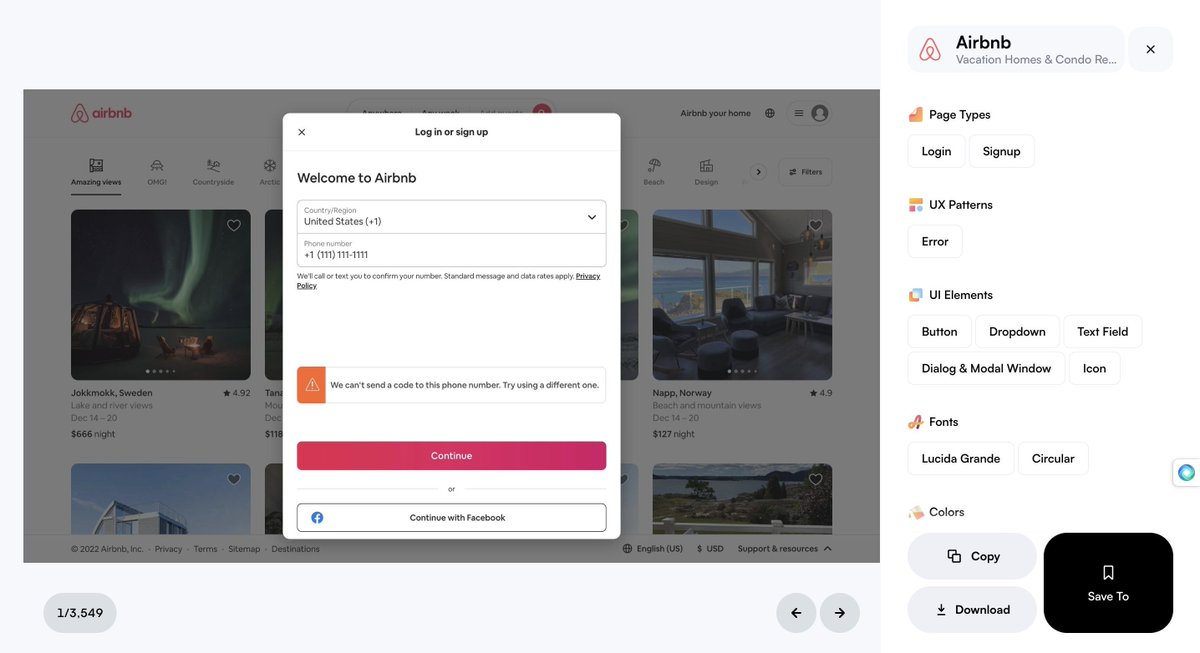 shiba_program's tweet image. 実際のアプリやWebサイトのデザインが8000ページ以上集められた「Refro」

Airbnbなど実在の有名アプリのUIが見れて、画像としてダウンロードすることもできる

マジでこういうサイト増えてるから、個人開発やポートフォリオなどもエンジニアが自分でデザインするハードルが下がってる