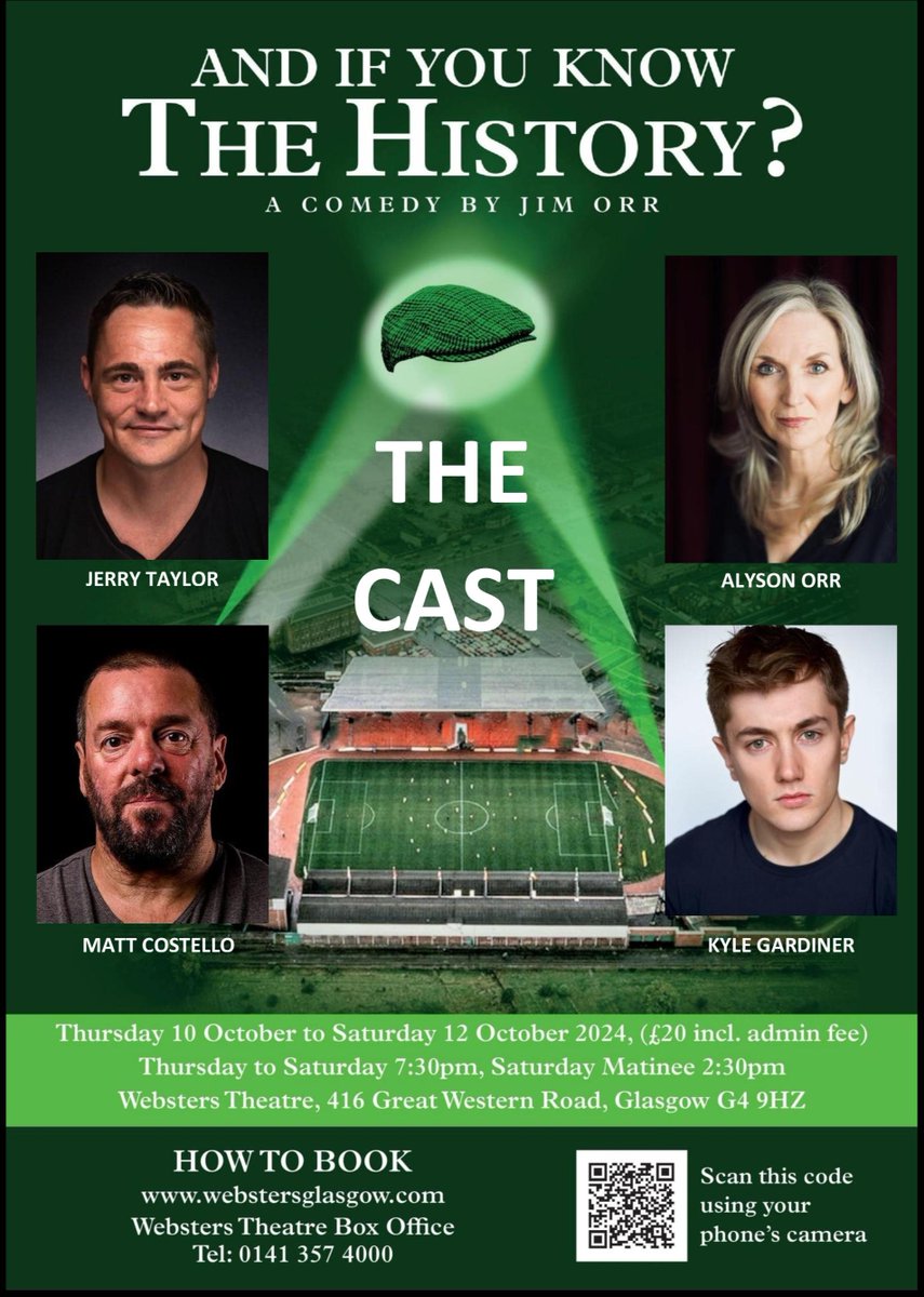AND IF YOU KNOW THE HISTORY?

A comedy play about being a Celtic fan in the early 1990s, the era of the current ‘Cellic Da’s'.

You’ll laugh, you’ll cry, you’ll cry some more and keep crying until you start laughing again!

Less than 9 weeks to go.

webstersglasgow.com/whats-on/event…