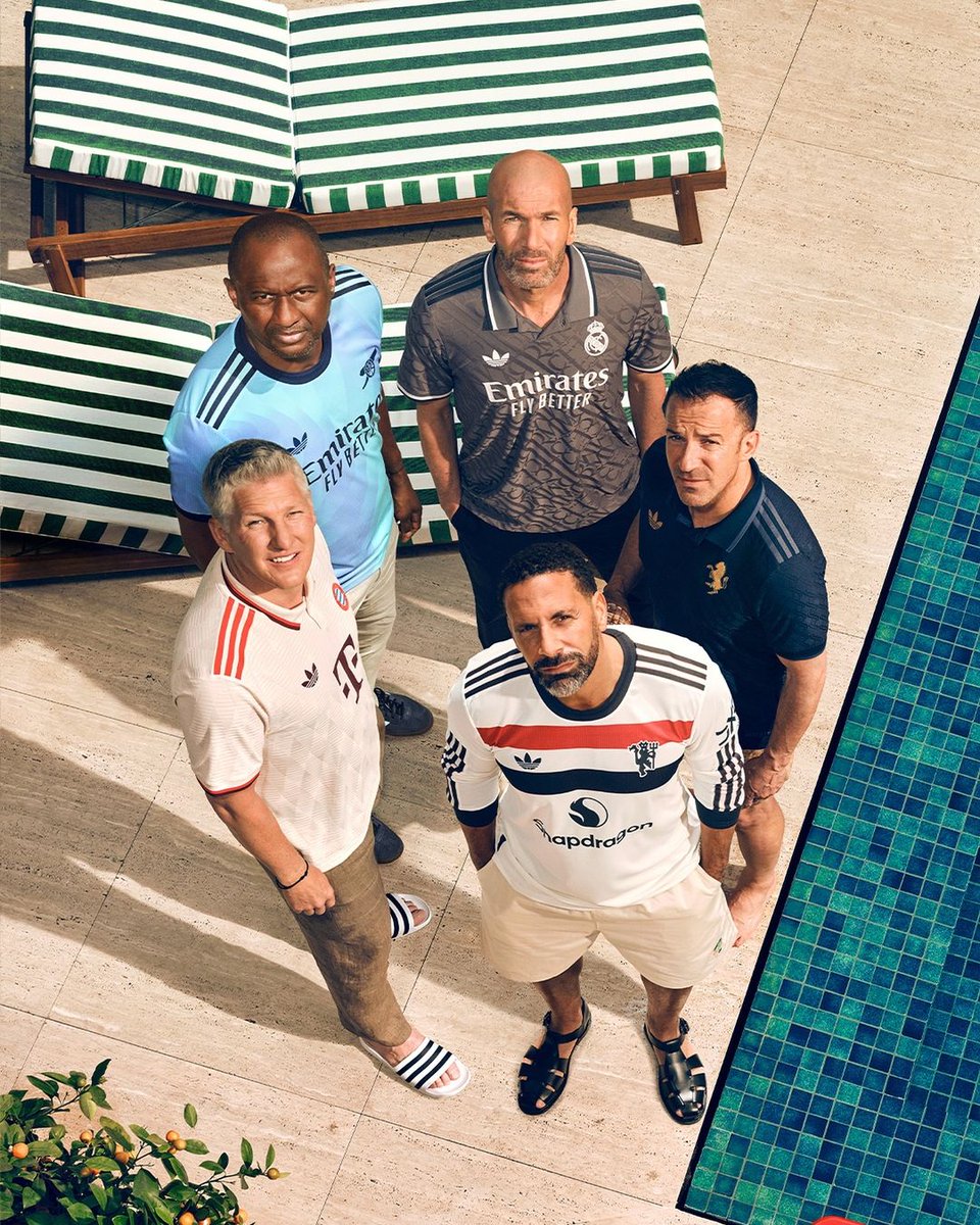 Con la partecipazione di cinque leggende del calcio, adidas ha svelato le terze maglie di:
▪️ Juventus
▪️ Real Madrid
▪️ Manchester United
▪️ Arsenal
▪️ Bayern Monaco

Su tutte spicca il ritorno del logo con il trifoglio introdotto nel 1972.