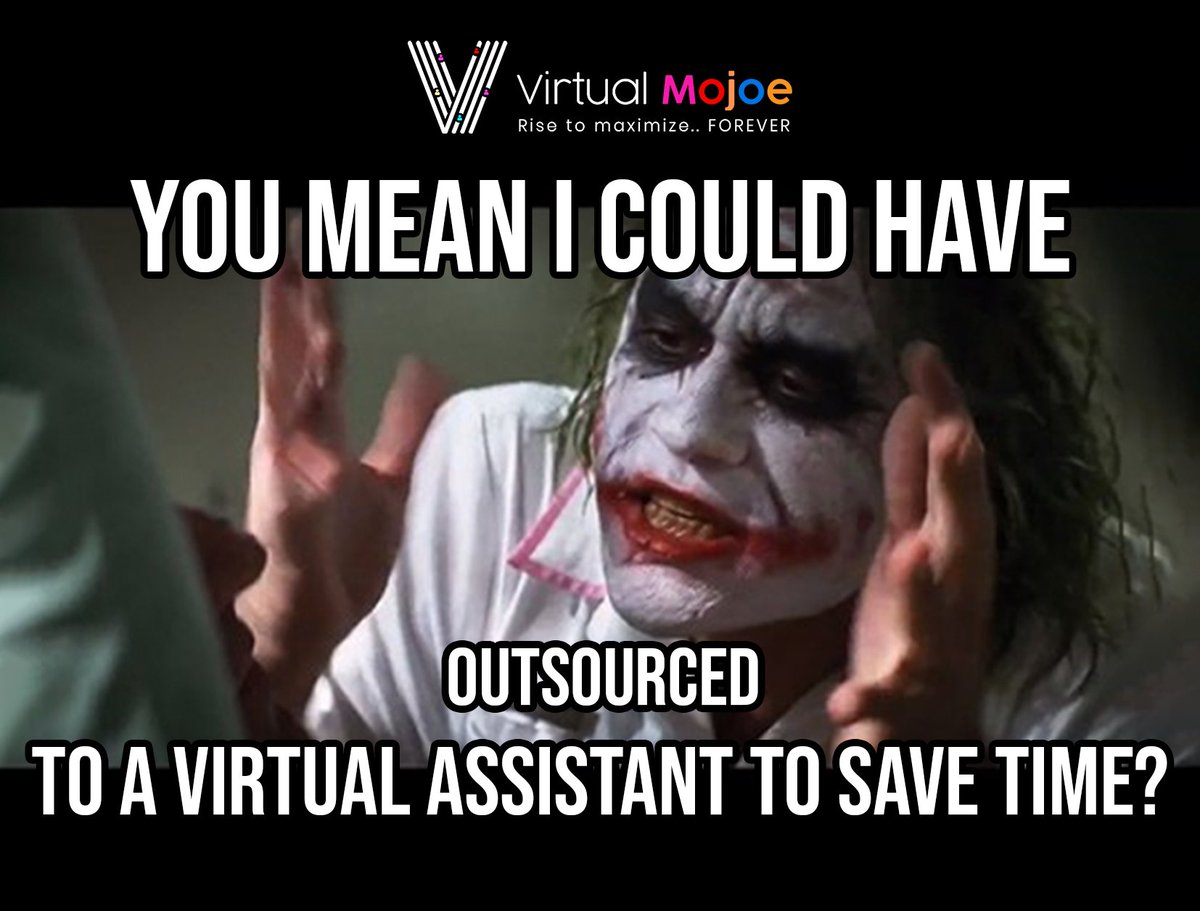 Virtualmojoe's tweet image. Surprise, surprise, turns out you didn&apos;t have to overwork yourself, you can just hire our resource and hand us the trouble!

#ResourceOutsourcing #VirtualMojoe #OutsourceExperts #RemoteTeam #BusinessOutsourcing #VirtualAssistance #EfficientOutsourcing #GlobalOutsourcing