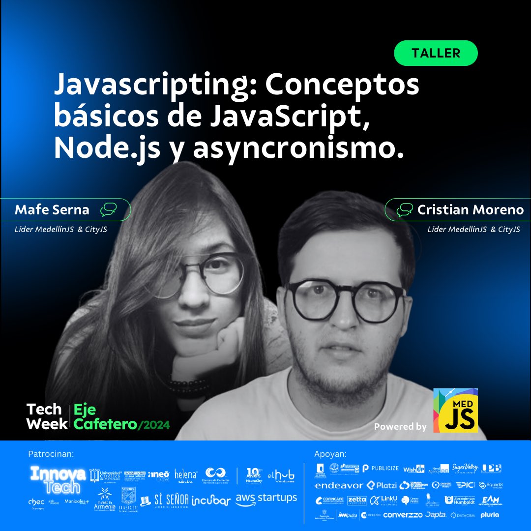 🔥Del 19 al 23 de agosto, Manizales, Pereira y Armenia se convertirán en el epicentro de la innovación tecnológica en Colombia. 

<a href="/mafesernaarbole/">Maria Fernanda Serna Arboleda</a> y <a href="/khriztianmoreno/">Khriztian Moreno 👨🏼‍💻👨🏼‍🏫</a> estarán compartiendo un taller para el cual te puedes inscribir acá

lu.ma/32wnoui7

#FuturoColaborativo