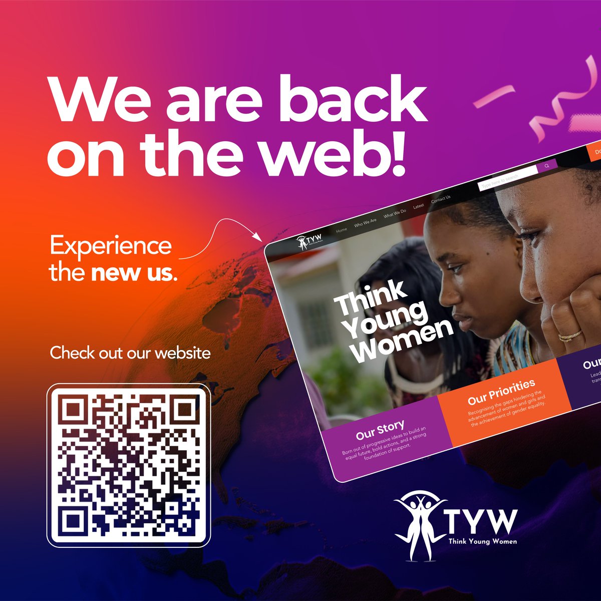 We are LIVE!

Our website is officially up, supported by <a href="/FORWARDUK/">FORWARD UK</a>!

Explore our updated look, mission &amp; how we empower women and girls in The #Gambia. Check out our new features, news stories &amp; ways to get involved.

Visit us ➡ thinkyoungwomengambia.org

#FeministFuture