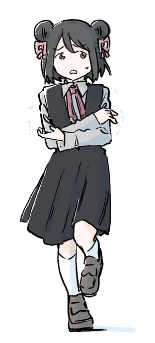 大型商業施設で涼もうとしたら思ったより寒かった黒江ちゃん 