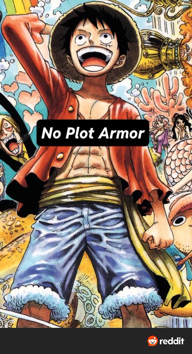 animegalaxypage's tweet image. How far would Luffy make it in the story, if he didn’t have plot armor?…