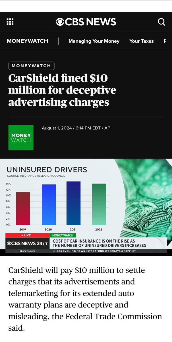 JohnLukeNYC's tweet image. I&apos;m Still Seeing All Of Those #CarShield Commercials On TV But I Saw These Online Too. What Do You Think? If True Not Good Is It?